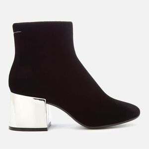 Maison Margiela MM6 Velvet Silver boots black 39